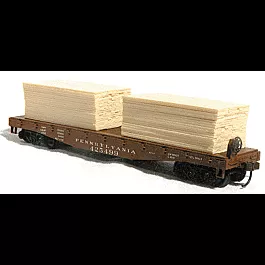 Bundled Lumber Flatcar Load -- 1-1/8 x 2-1/4"