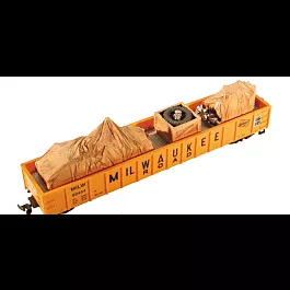 Cast Resin Freight Car Load -- Heavy Equipment for Gondola 9car sold separately)
