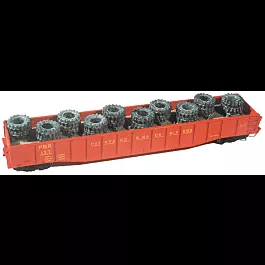 Cast Resin Freight Car Load -- Heavy Equipment Tire Load