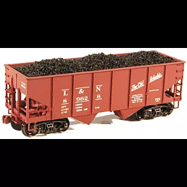 Coal Load - 2 Various Pieces -- For Accurail USRA 55-Ton 2-Bay Open Hopper (4-1/8 x 1-1/4")