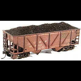 Coal Load pkg(2) -- Athearn 34' Offset-Side Twin Hopper (4-1/2 x 1-1/4")