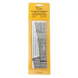 Code 83 Ladder Track System Turnout -- #5d Left-Hand Intermediate Ladder