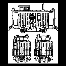 Colorado & Southern 4-Wheel Caboose Kit