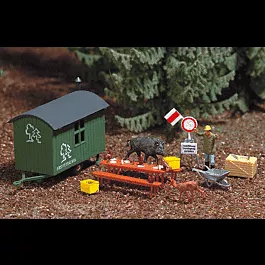 Complete Miniature Scene -- "Animal Banquet"