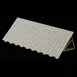 The Cube Modular System Component - Kit (Laser-Cut Architectural Card) -- Entry Door Canopy Overhang for Single Stairway pkg(2)