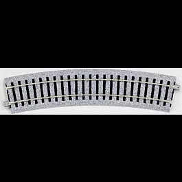 Curved Roadbed Track Section - Unitrack -- 22.5-Degree Section, 19-1/4"490mm Radius pkg(4)