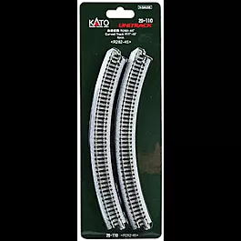 Curved Roadbed Track Section - Unitrack -- 45-Degree, 11"282mm Radius