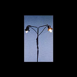Double-Bulb Catenary Tower Light -- Black