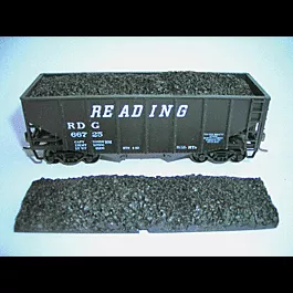 EasyFit(TM) Cast Resin "Drop-In" Coal Load - 2-Pack -- For Bowser or Stewart 55T Fish Belly/U-Channel (Sold Seperately)