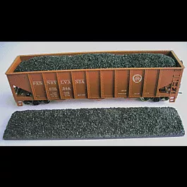 EasyFit(TM) Cast Resin "Drop-In" Fine Coal Load - 2-Pack -- For MDC/Roundhouse 40' 3-Bay Hopper (Sold Separately)
