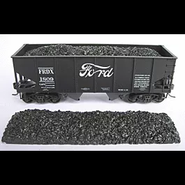 EasyFit(TM) Drop-In Coarse Coal Load 2-Pack (Cast Resin) -- Fits Accurail 55-Ton Hopper (Sold Separately)