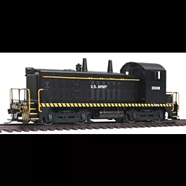 EMD SW7 w/Sound & DCC - Paragon2 -- US Army #2008 (black, yellow)