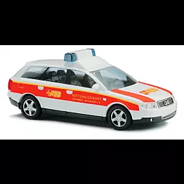 Emergency - Audi A4 Avant -- ASB Rettungsdienst (Emergency Service; white w/red stripe)