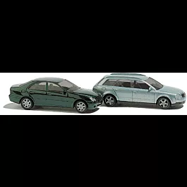European Automobiles - 2-Pack -- Audi A4 Avant Sedan & Mercedes C-Class Station Wagon