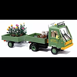European Light Truck Multicar Flatbed -- With Trailer