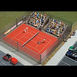 Fenced Tennis Court -- 7-7/8 x 8-1/4"20 x 21cm