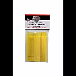 Fine Applicator Brush - Microbrush(R) -- Yellow pkg(25)