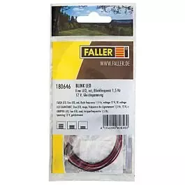 Flashing LED -- Red, 5-12V DC