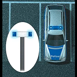 Flashing Light Bar for Emergency Vehicles -- 2 Blue LEDs