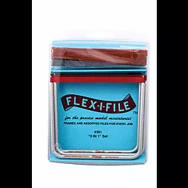 Flex-I-File 3-in-1 -- 3 Frames plus 7 Each Fine, Medium & Coarse Tapes