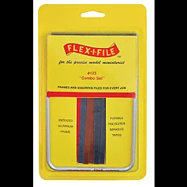 Flex-I-File Combo Set -- Frame w/8 Each Fine, Medium & Coarse Tapes, 1 Bonus Tape