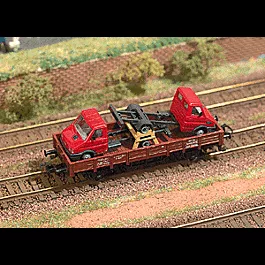 Freight Car Load -- 2 Truck Chassis w/Cabs 3-13/16 x 1" 95 x 25mm