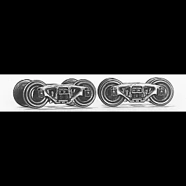 Freight Trucks -- Bettendorf w/Celcon 33" Wheelset1 Pair