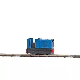 Gmeinder 15/18 with Cab - 3V Battery Powered (Uses Z Gauge Track) - Feldbahn -- Blue, Black