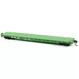 GSC 60' Flatcar - Ready to Run -- Burlington Northern #610193 (Cascade Green, white)