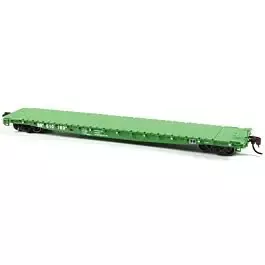 GSC 60' Flatcar - Ready to Run -- Burlington Northern #610196 (Cascade Green, white)