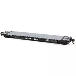 GSC 60' Flatcar - Ready to Run -- Cotton Belt SSW #85518 (black)