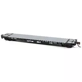 GSC 60' Flatcar - Ready to Run -- Cotton Belt SSW #85547 (black)