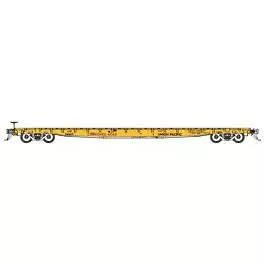 GSC 60' Flatcar - Ready to Run -- Union Pacific #54603 (1966 Scheme; Armour Yellow, red, black)