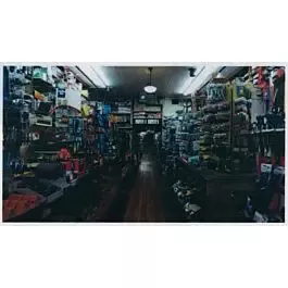 Hardware Store Picture Window Photo Interior -- Fits 4"10.2cm Wide x 2-1/8"5.4cm Building Storefront