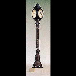 Illuminated Clock -- Baden-Baden w/3 Faces, 2-1/2 High