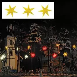 Illuminated Star -- Yellow pkg(3)