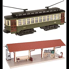 Industrial Rail(TM) Trolley Set 3-Rail -- Philadelphia Station Platform, 40 x 50" Oval