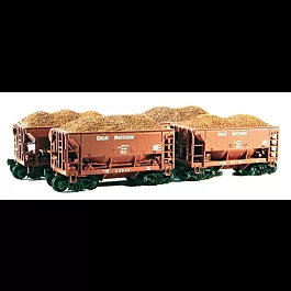 Iron Ore Load 4-Pack -- Fits Walthers 932-4400 Series Ore Cars (Old Version)