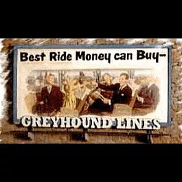 Laser-Cut Wood "Sidewinder" Billboard - Small, For N & HO -- Greyhound Lines