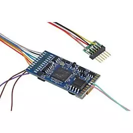 LokSound 5 DCC-MM-SX-M4 Multi-Prototcol Sound and Control Decoder -- 1.5A, NEM651 6-Pin Plug, 11x15mm Speaker and Enclosure, Blank Sound Files