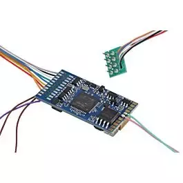 LokSound 5 DCC-MM-SX-M4 Multi-Prototcol Sound and Control Decoder -- 1.5A, NEM652 8-Pin Plug, 11x15mm Speaker and Enclosure, Blank Sound Files