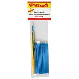 Magic Brush -- Brush Tip & 1 Applicator Handle/Holder (blue) pkg(18)