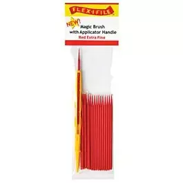 Magic Brush -- Extra Fine & 1 Applicator Handle/Holder (red) pkg(18)