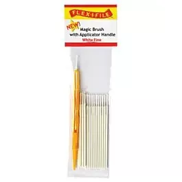 Magic Brush -- Fine & 1 Applicator Handle/Holder (white) pkg(18)