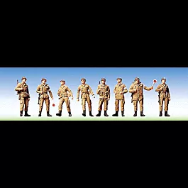 Military - US/NATO Post-1945 - Figure Set pkg(8) -- Soldiers on Guard Duty (Also Includes MPs and Traffic Control Officers)