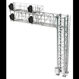Modern Cantilever Signal Bridge - Assembled & Operating -- Right Hand