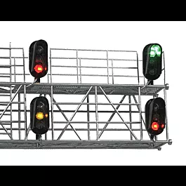 Modern Hooded Signal Head - Assembled -- pkg(2)