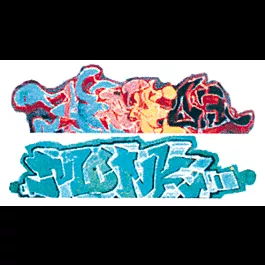 Modern "Tagger" Graffiti Decals -- Set #4 Monk/Hotwax