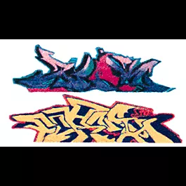 Modern "Tagger" Graffiti Decals -- Set #5 Aztek X2