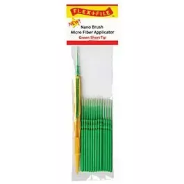 Nano Brush -- Short Tip & 1 Applicator Handle/Holder (green) pkg(24)